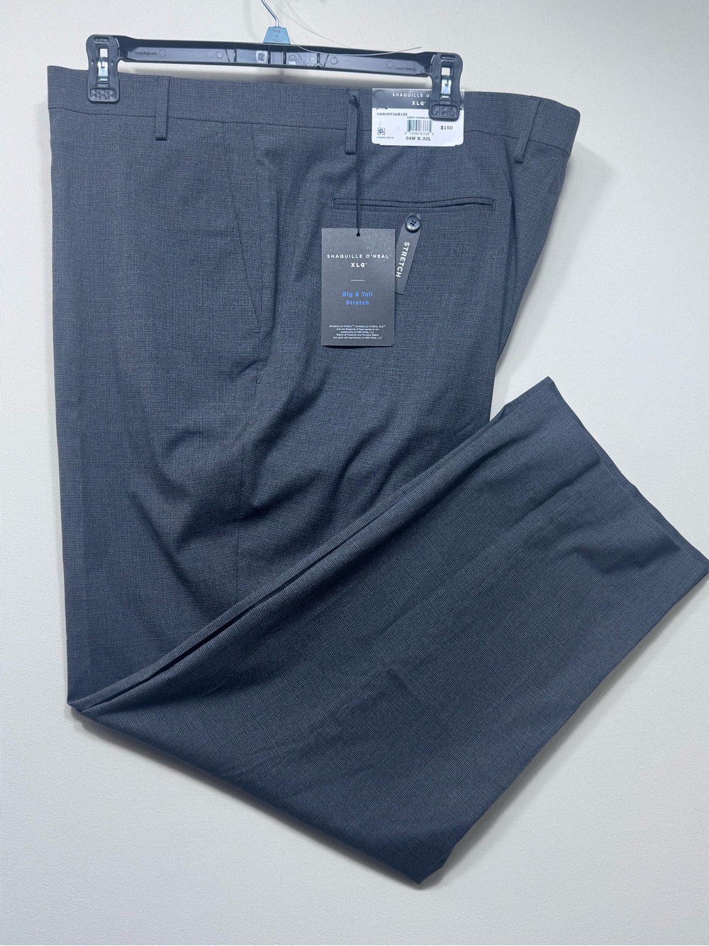 Shaquille O'Neal Men's Dress Pants - Charcoal Gray 54wX32L